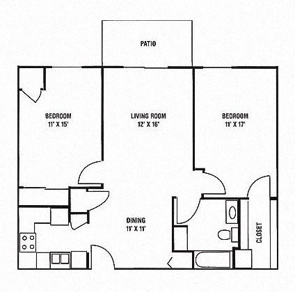 the floor plan of the second floor of the house with bedrooms and baths